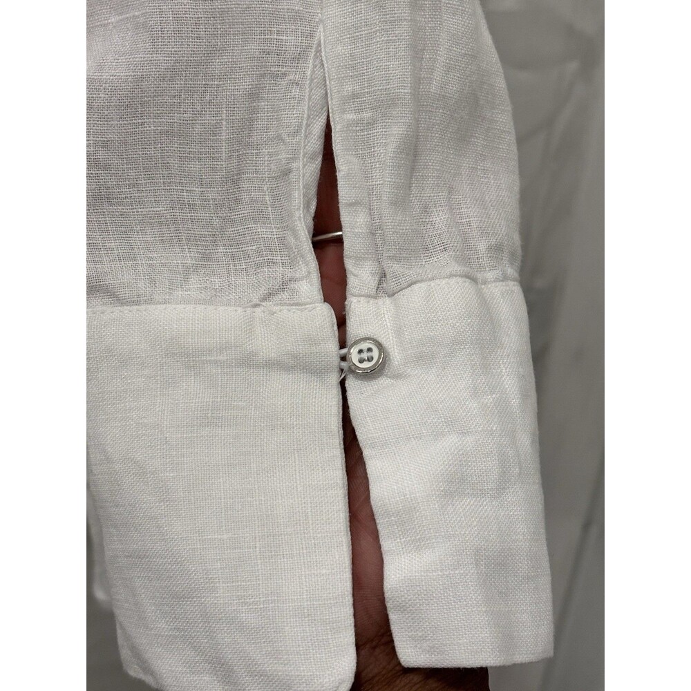 Zara Basic White Button Front Blouse | Long Sleev… - image 8